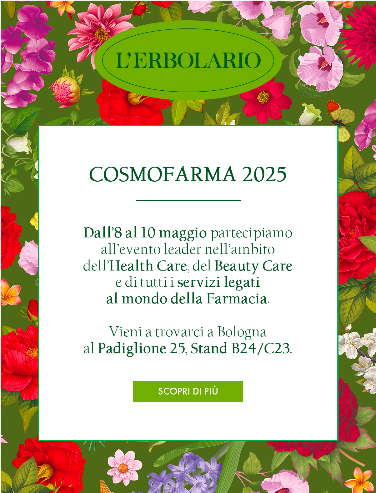 L'ERBOLARIO AL COSMOFARMA 2026