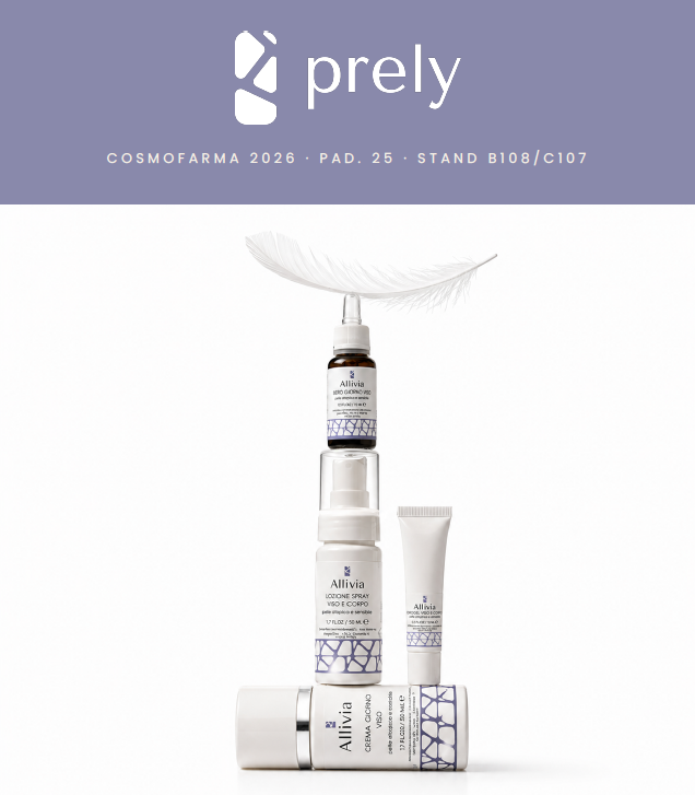 Prely debutta a Cosmofarma 2026 con Allivia