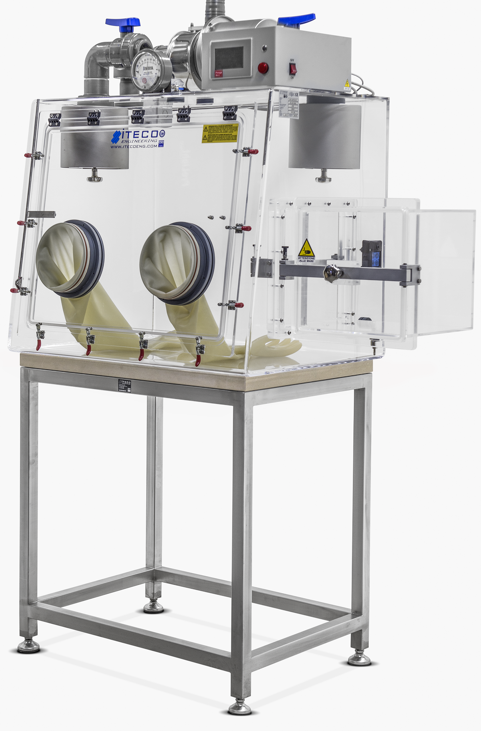 Isolatore in Classe III per la manipolazione di Citotossici e CMR:   Glove Box SGS Safety